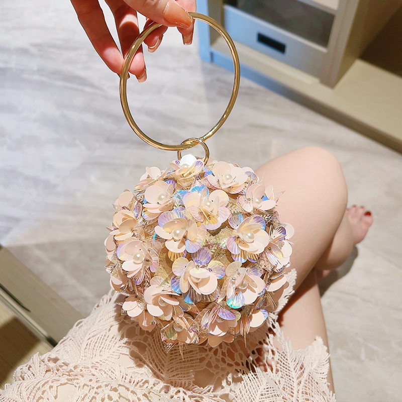 Wedding Vendor - มินิเลื่อมดอกไม้กระเป๋า,Elegant Dinner CLUTCH กระเป๋า,อย่างเป็นทางการรอบจัดเลี้ยงกระเป๋าถือสําหรับงานแต่งงานพรหม