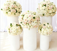 Wedding Qq - แท่นอะคริลิคสีทองและสีเงิน 5 ชิ้น/ชุด สำหรับวางของตกแต่งงานแต่งงาน ฉากหลังงานแต่งงาน แท่นวางบนเวทีงานแต่งงาน