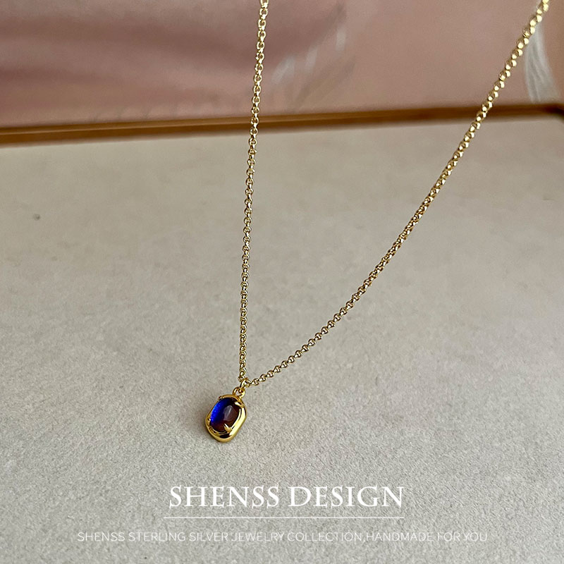 Wedding Package Gold - เครื่องประดับสร้อยคอจี้อารมณ์แบบเรียบง่ายสำหรับผู้หญิงเครื่องประดับห้อยสำหรับบรรจุภัณฑ์ทอง14K