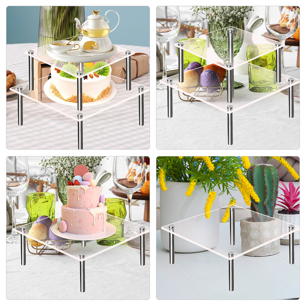 ขาตั้งเค้กอะคริลิคใส 2 ชิ้น พร - Wedding Support บทวิจารณ์และราคา