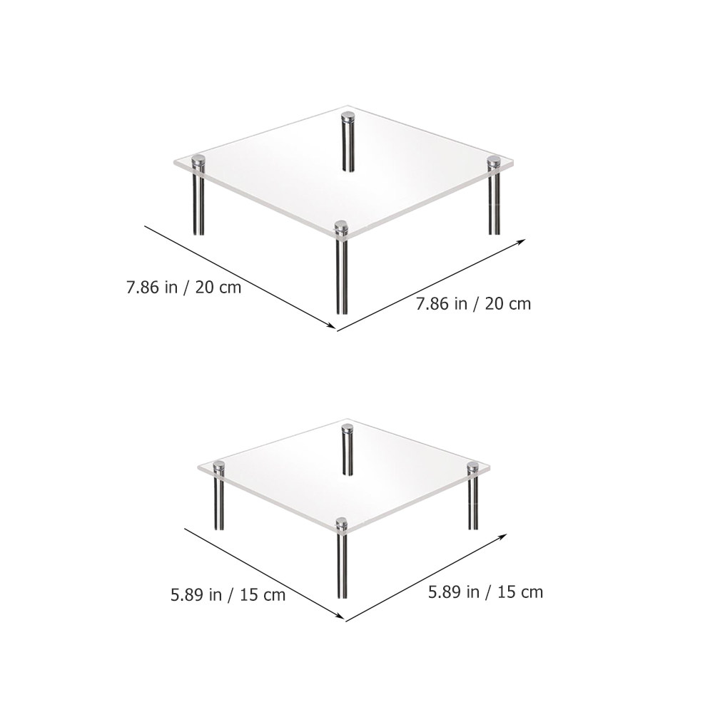 ขาตั้งเค้กอะคริลิคใส 2 ชิ้น พร - Wedding Support บทวิจารณ์และราคา