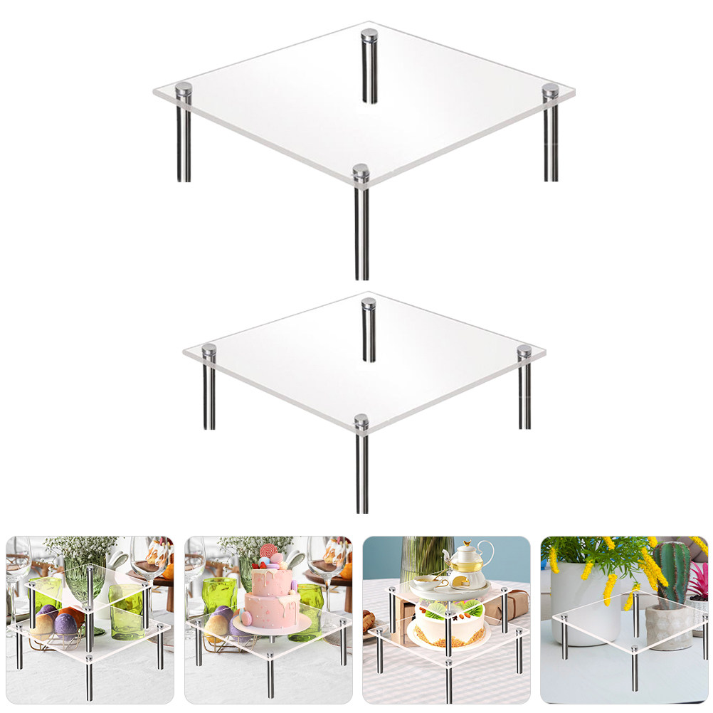 ขาตั้งเค้กอะคริลิคใส 2 ชิ้น พร - Wedding Support บทวิจารณ์และราคา