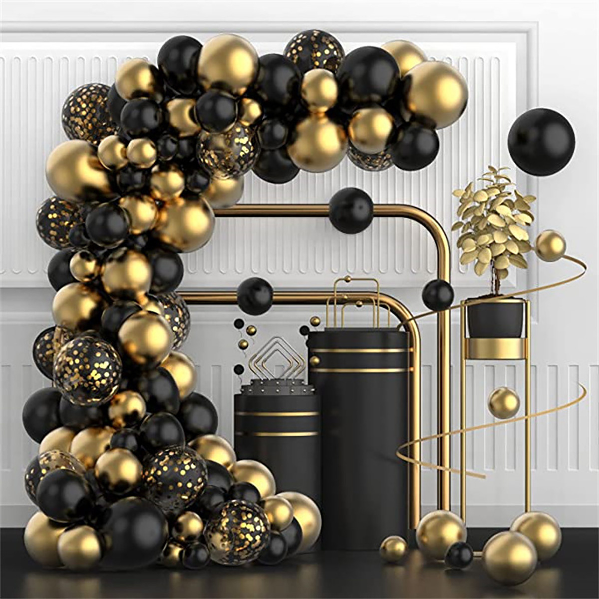 102 ชิ้น Black Metallic Gold C - Wedding Day Supply Kit บทวิจารณ์และราคา