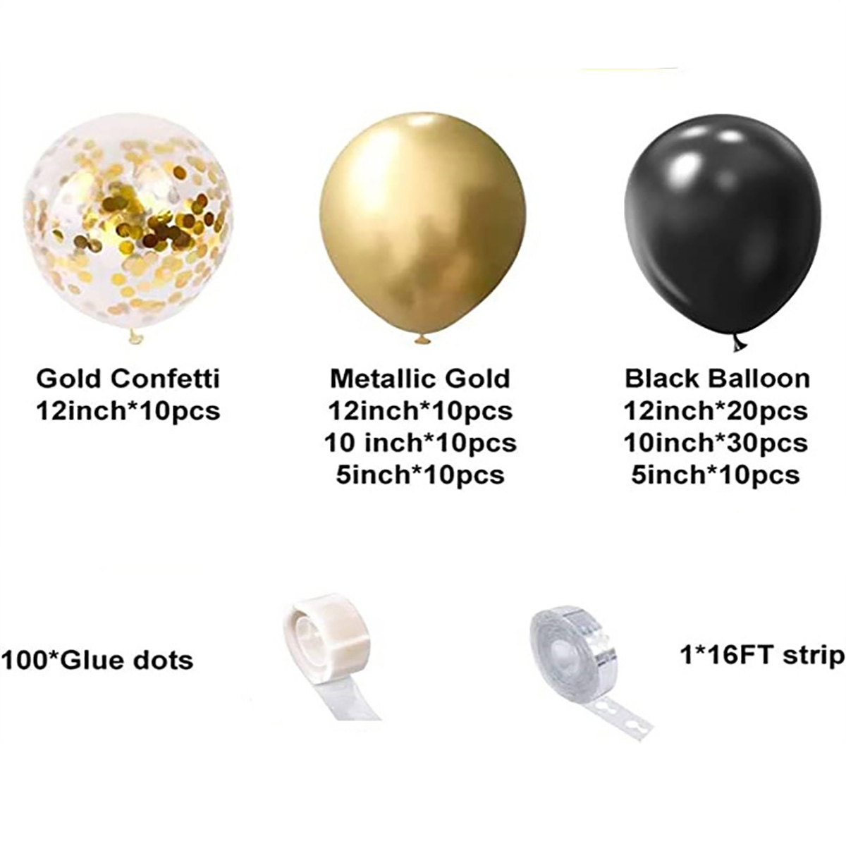 102 ชิ้น Black Metallic Gold C - Wedding Day Supply Kit บทวิจารณ์และราคา