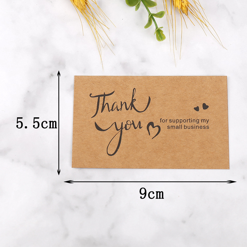 การ์ดขอบคุณ 50 ชิ้น กระดาษคราฟ - Wedding/Event Supply Store บทวิจารณ์และราคา
