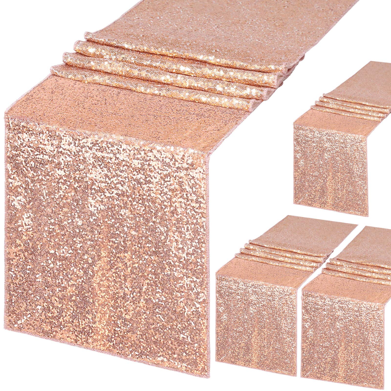 4pcs Glitter เลื่อมตาราง Runne - Table Runner Sequin บทวิจารณ์และราคา