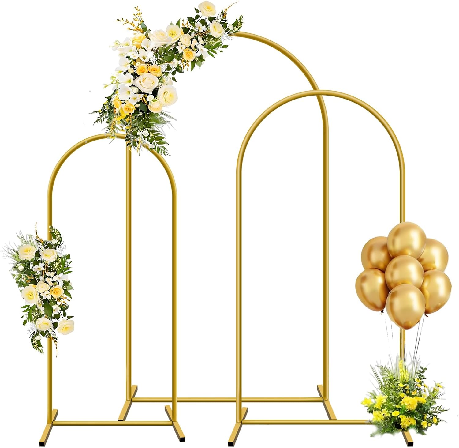 1 PC โลหะทอง Arch ฉากหลัง Arch - Wedding Support บทวิจารณ์และราคา