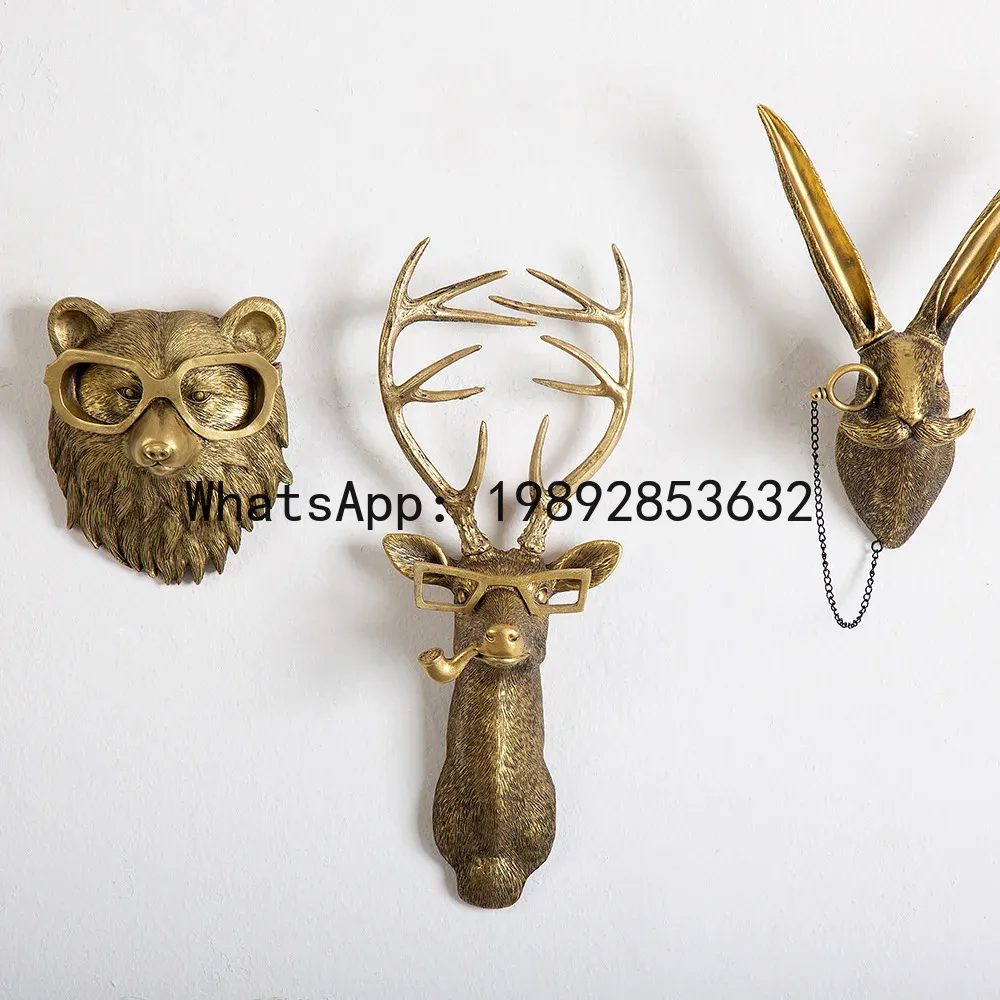 ตะขอแขวนผนังรูปหัวกวางทองเหลือ - Wedding Qq บทวิจารณ์และราคา