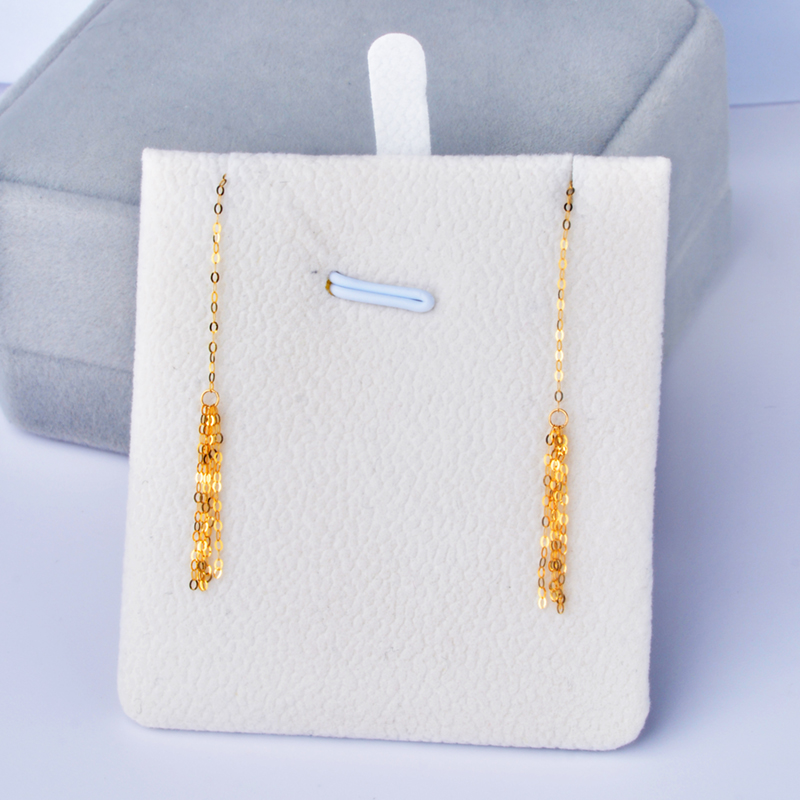 ใหม่ 18K ต่างหูทองคำสีเหลืองเค - Wedding Package Gold บทวิจารณ์และราคา