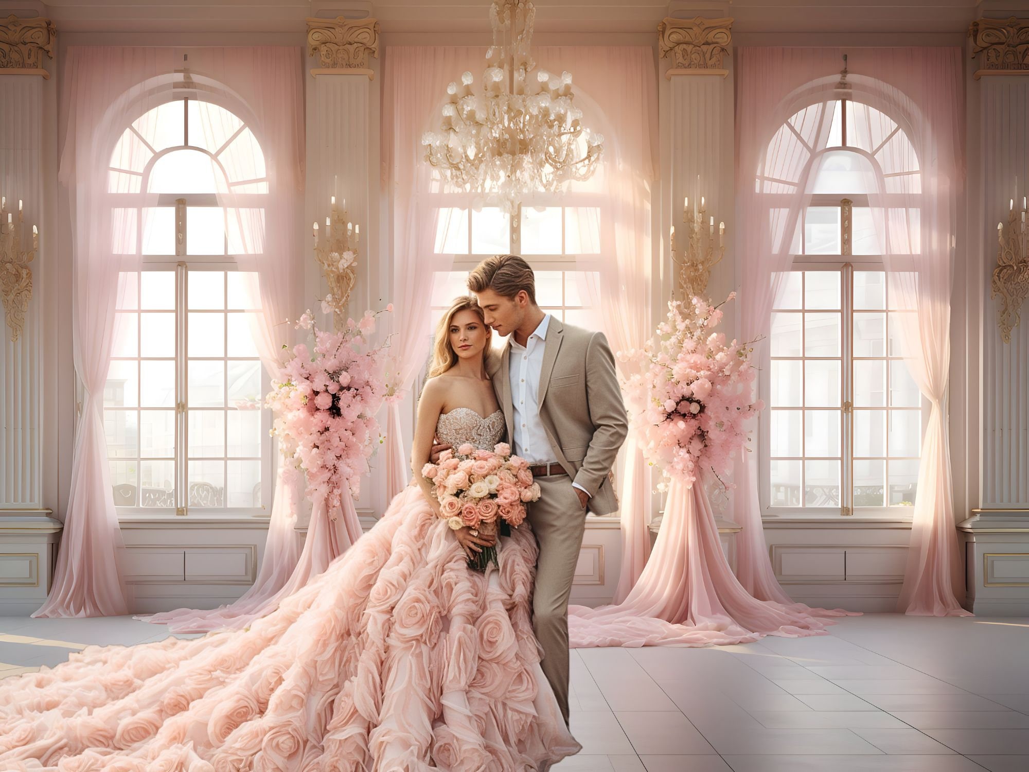 Pink Palace ดอกไม้การถ่ายภาพฉา - Wedding Qq บทวิจารณ์และราคา
