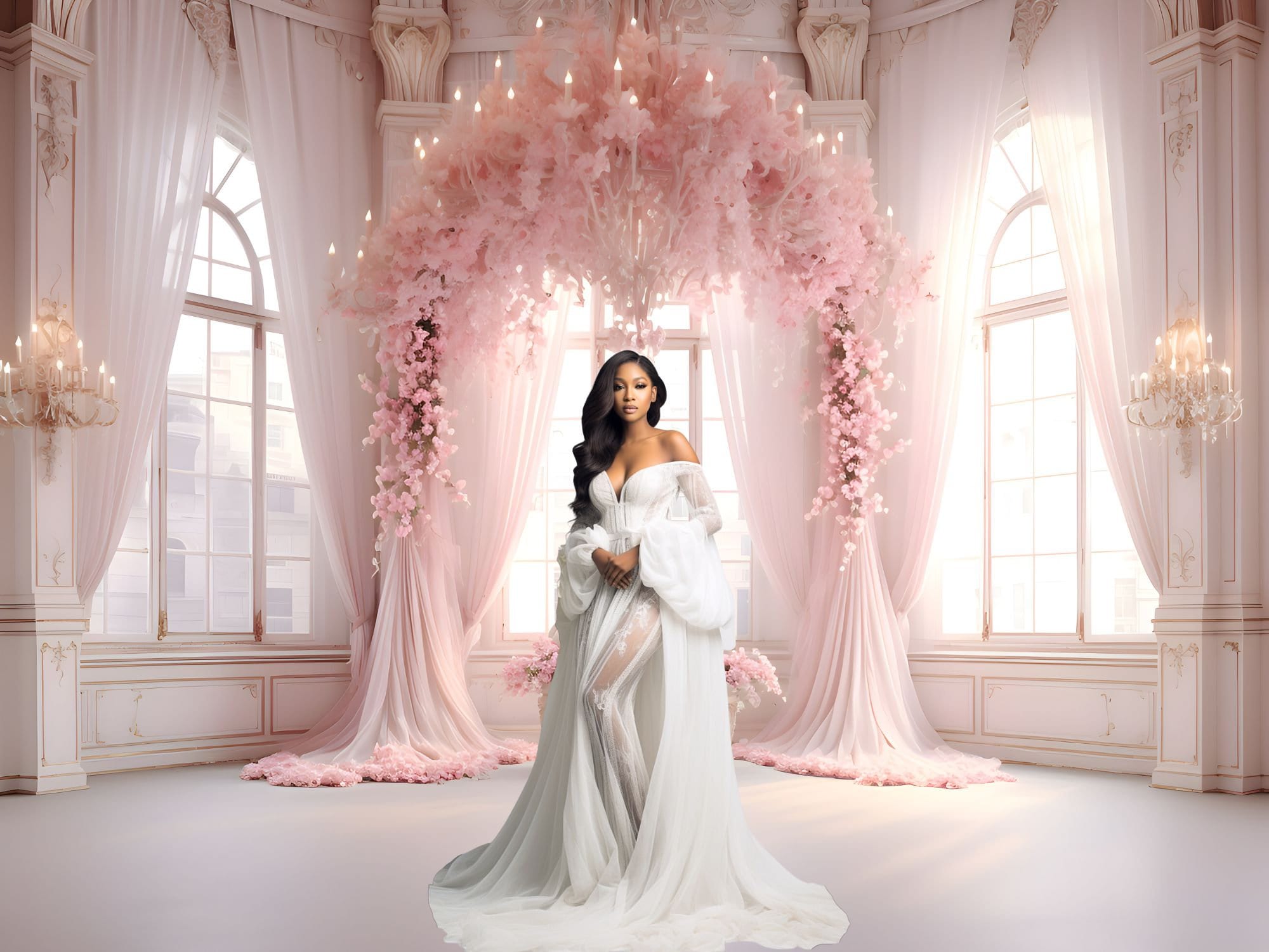 Pink Palace ดอกไม้การถ่ายภาพฉา - Wedding Qq บทวิจารณ์และราคา